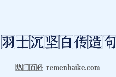 羽士沉坚白传造句是什么意思的图片